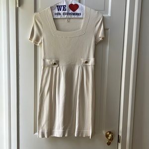 Off-white banana republic dress with gold buttons